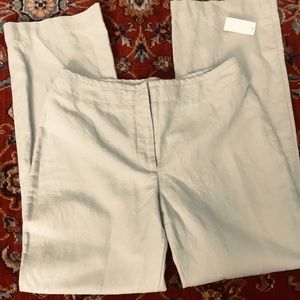 Talbots Linen Straight-Leg Pants